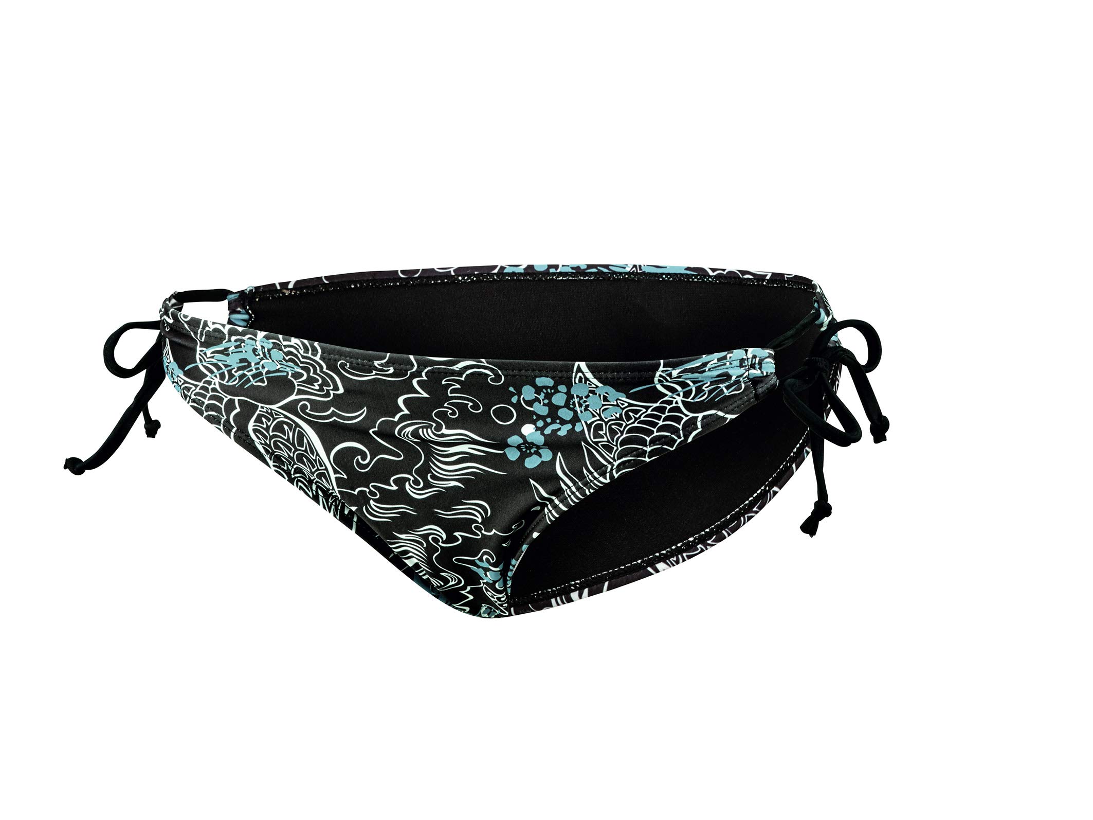 Beco Bikini Bottoms-5621 Women's Bikini Bottoms - Black/Multi-Coloured, 38