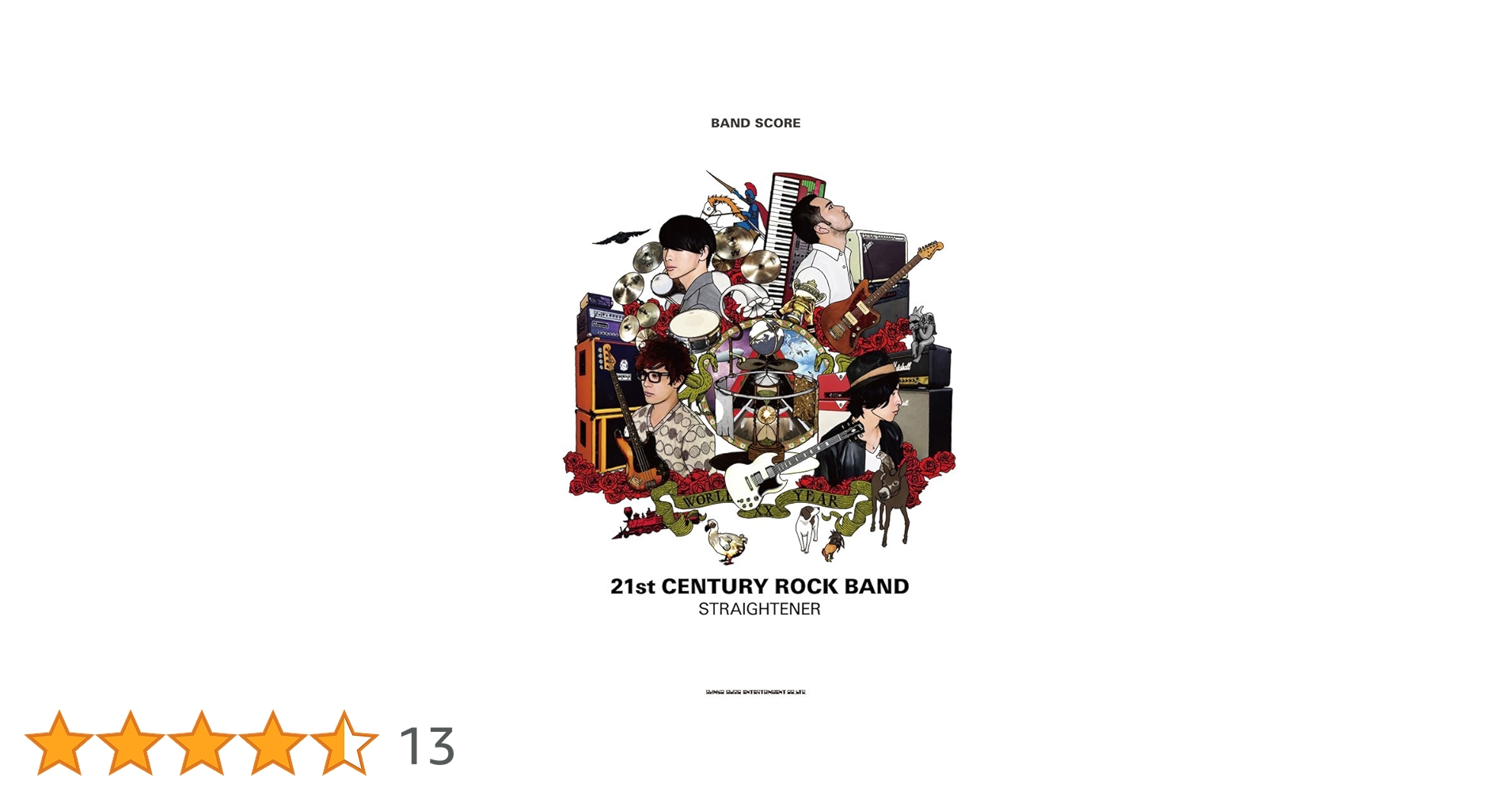 バンド・スコア STRAIGHTENER「21st CENTURY ROCK BAND