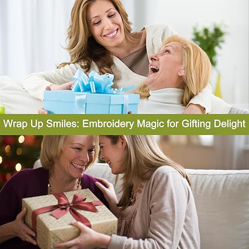 Miniatura 38 de Santune - Kit de bordado para adultos principiantes, kits de punto de cruz, patrones de mariposa e instrucciones (idioma español no garantizado)