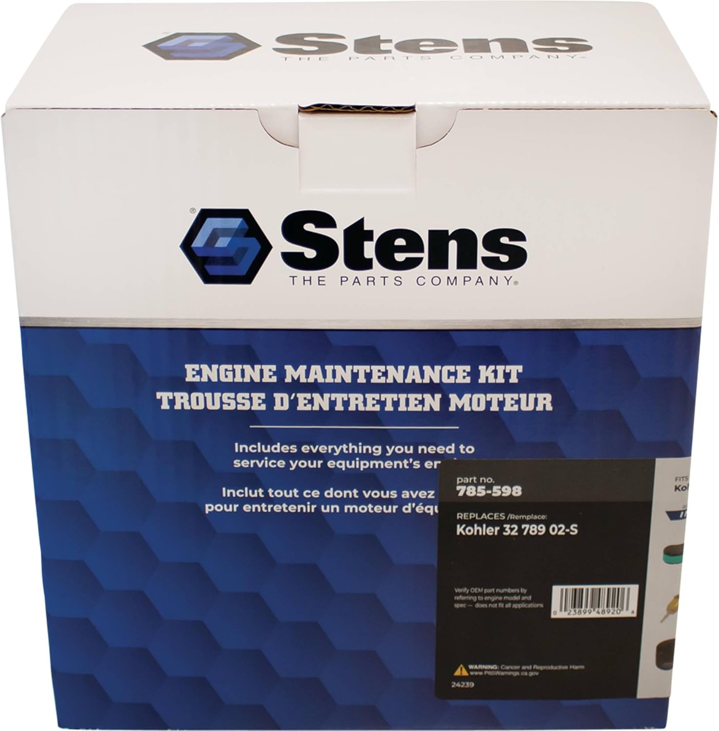 Stens Engine Maintenance Kit, Kohler 32 789 02-S, ea, 1