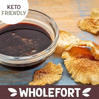 Peruvian Yacon Syrup a 100% Natural Sweetener - Low Glycemic Index - Vegan - Organic - Substitute for Sugar, Honey and Molasses - Packed with FOS (fructooligosaccharide) a Prebiotic Fiber and Inulin - In an Easy Squeeze Dripless Bottle by Wholefort