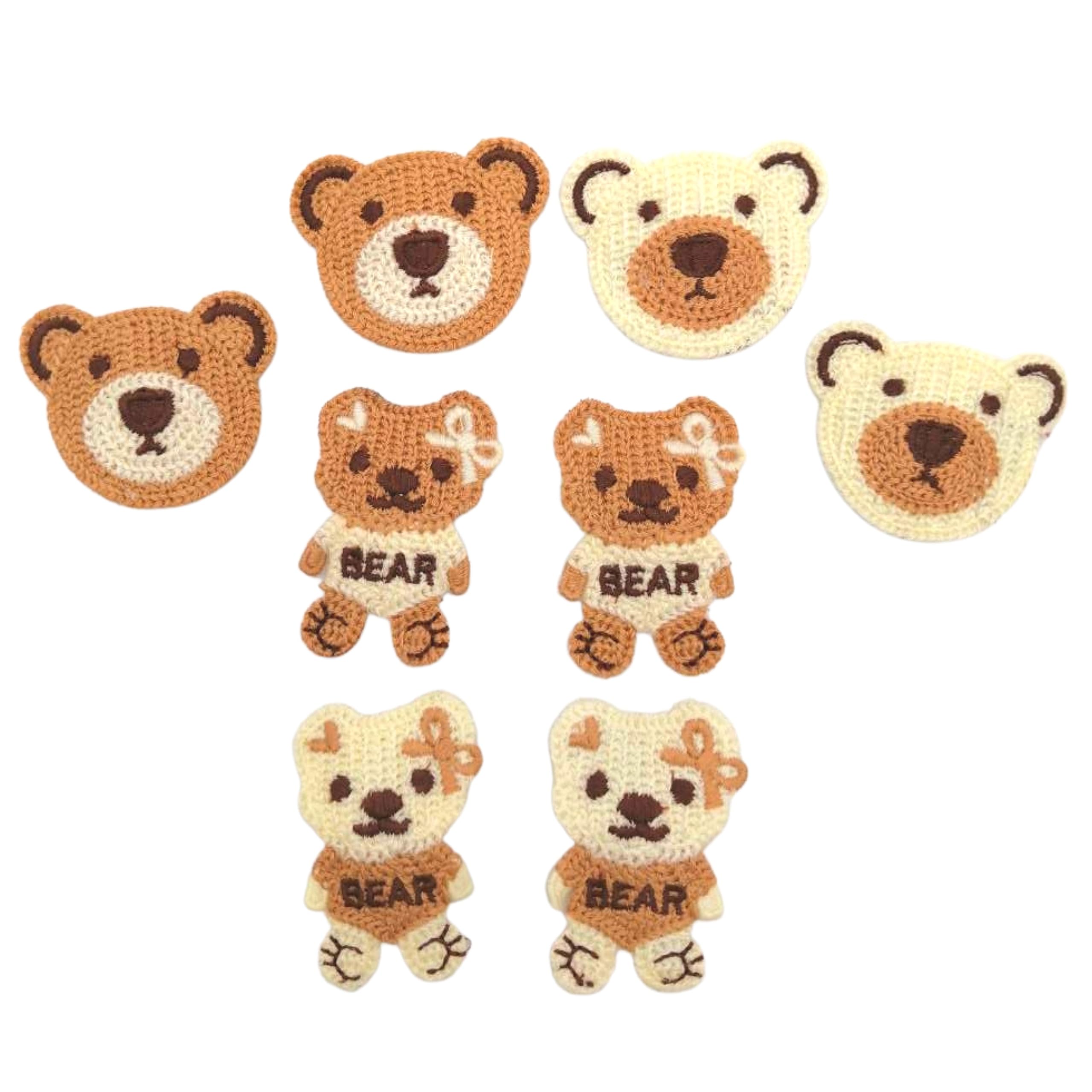 Amazon.com : 6 Teddy Bear Hair Clips, Princess, Non-Slip Crochet
