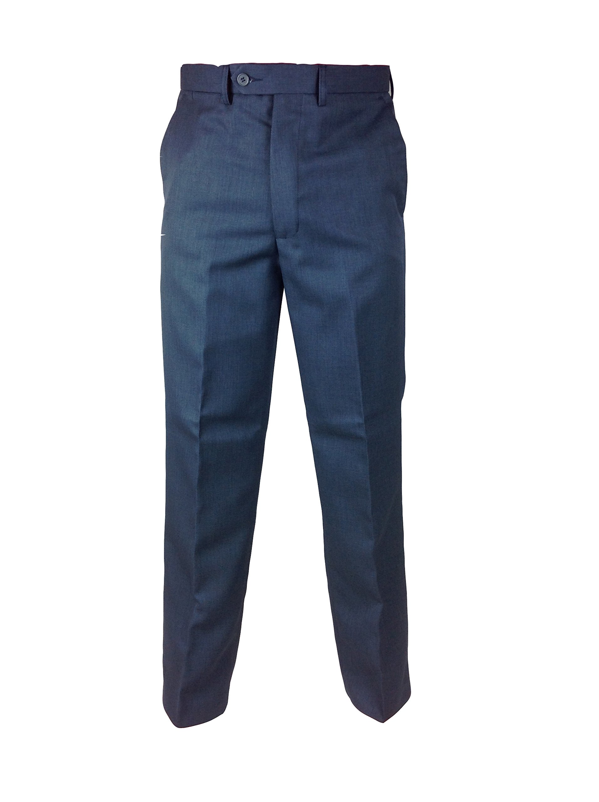 Carabou Mens Fialle Light Weight Trousers with a Soft Feel W 32 – 50 Leg: 27 29 31 Regular Classic Fit Slacks Bottoms Pants Formal Casual Work Office Storm Blue