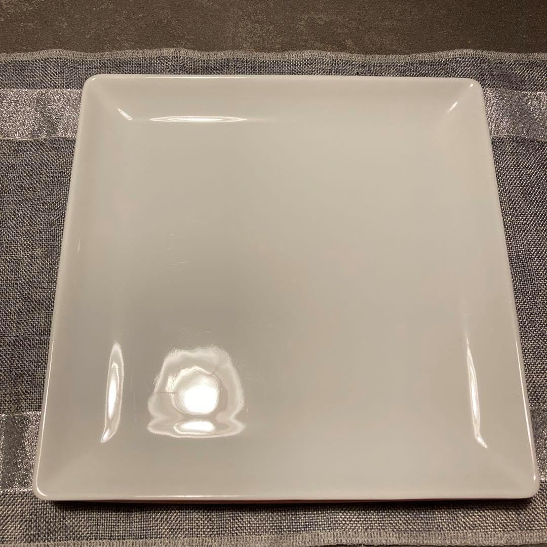 1594 有田焼 其泉窯 染錦四方木甲章花文 大皿 31cm 1594 有田焼 其泉窯