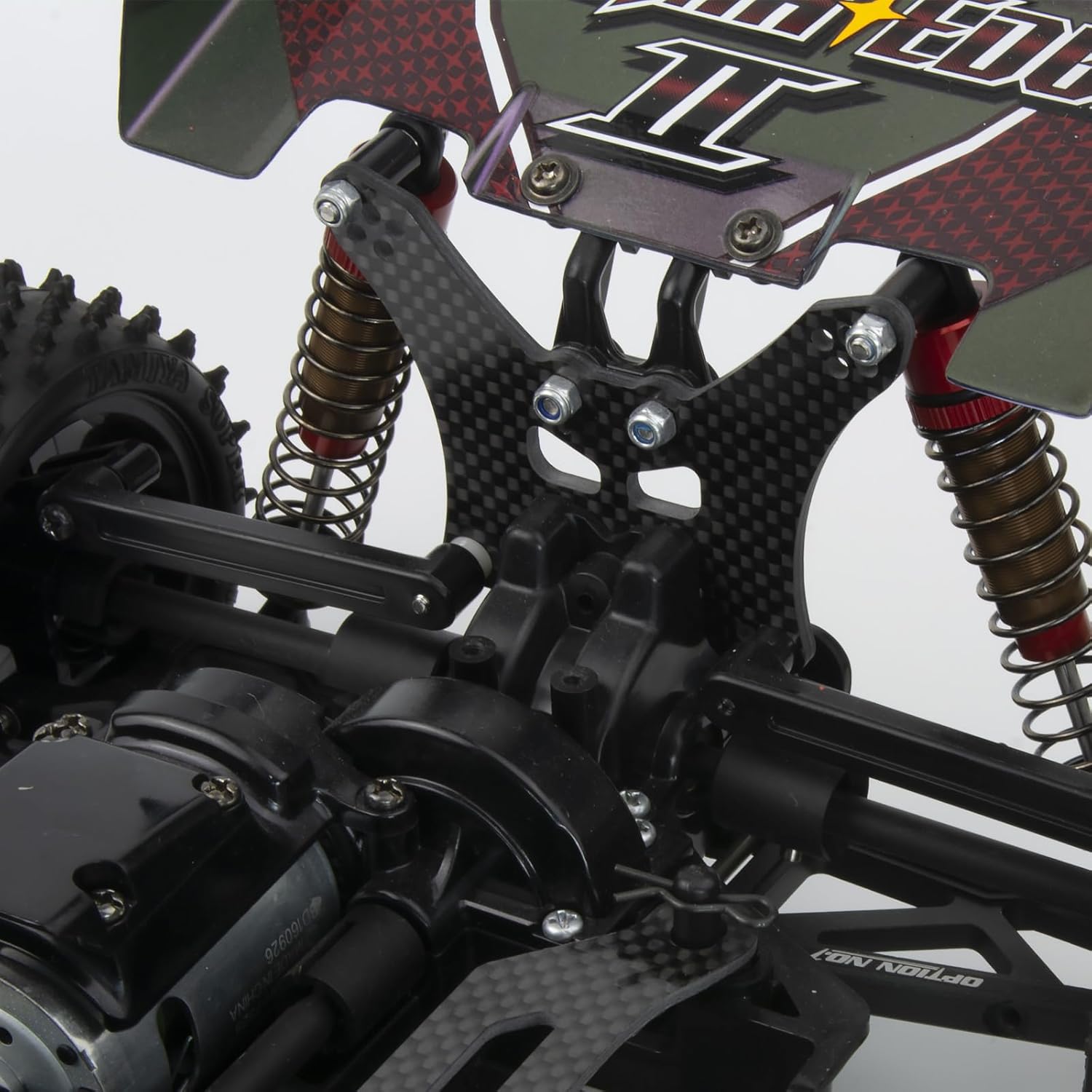 Carbon Adjustable Shock Absorber Front/Rear Shock Damper Stay for Tamiya RC TT-02B Off-Road Car Chassis Upgrades Replace Parts