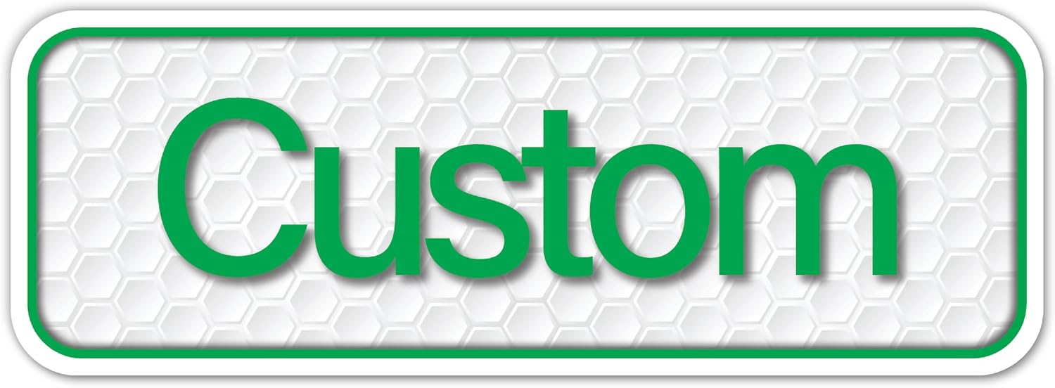 Custom Name Plate for Club Car Tempo Golf Cart - Personalized Text - Replacement Decal Emblem - Multiple Color Options - 3D Design - Made in The USA - Size 7.75" x 2.7"