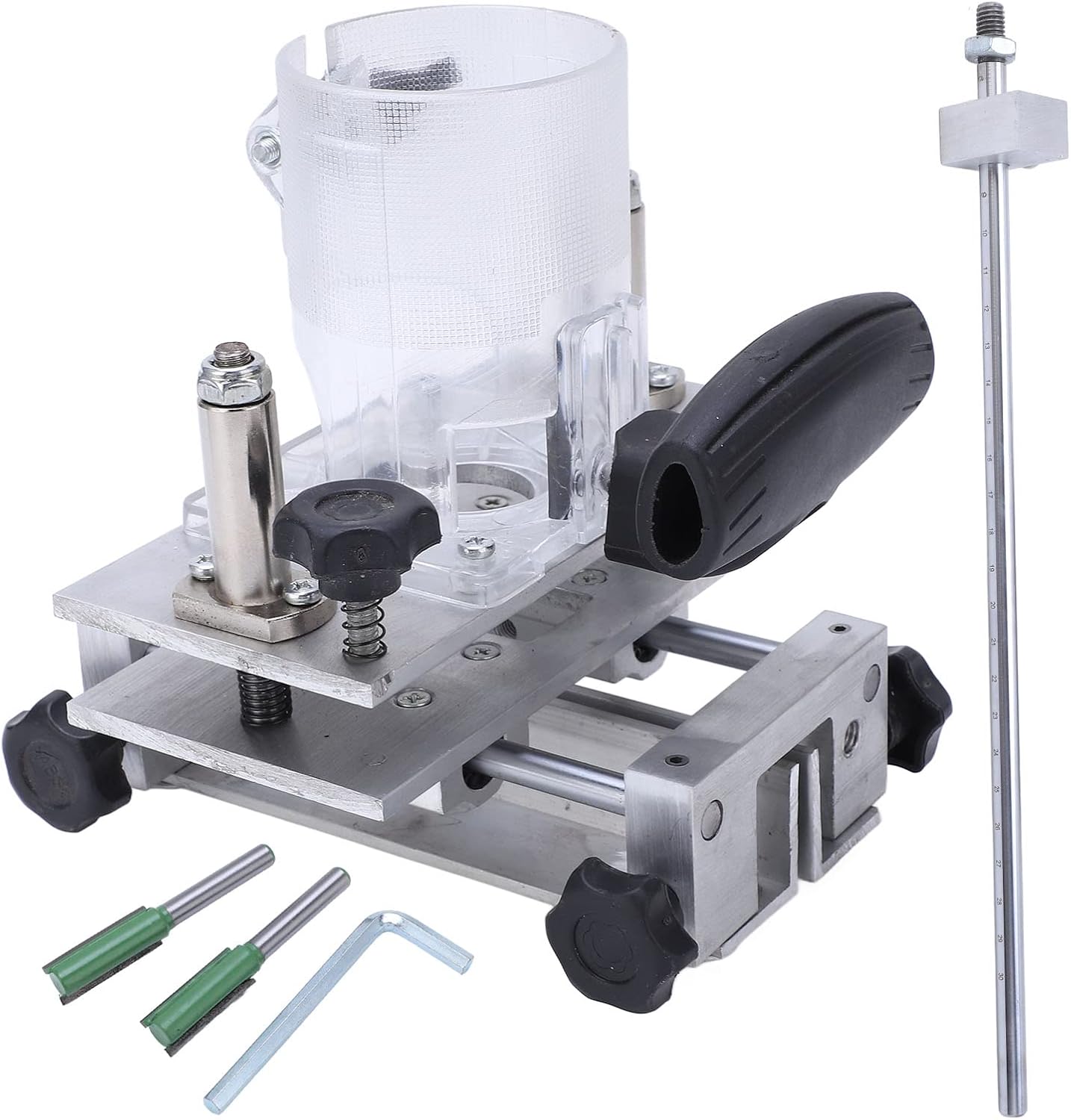 Kadimendium Rotary Tool Plunge Router Attachment Compact Woodworking