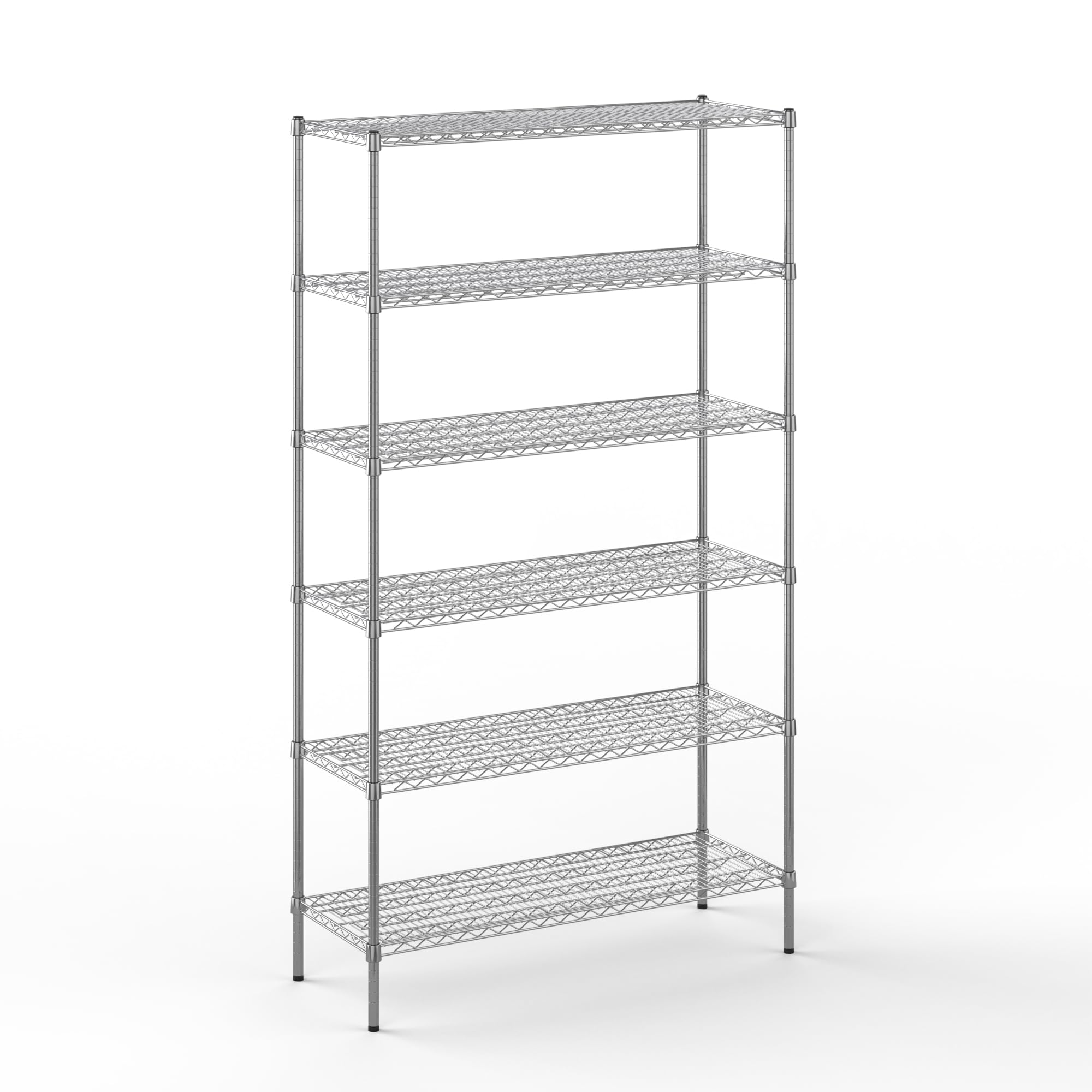 18" Deep x 48" Wide x 86" Height Wire Shelving Kit | 6-Tier | NSF Commercial Storage Rack Unit