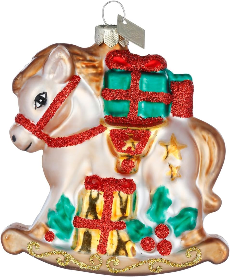 Holly & Jolly - Rocking Horse Christmas Bauble Approx. 7.5 cm