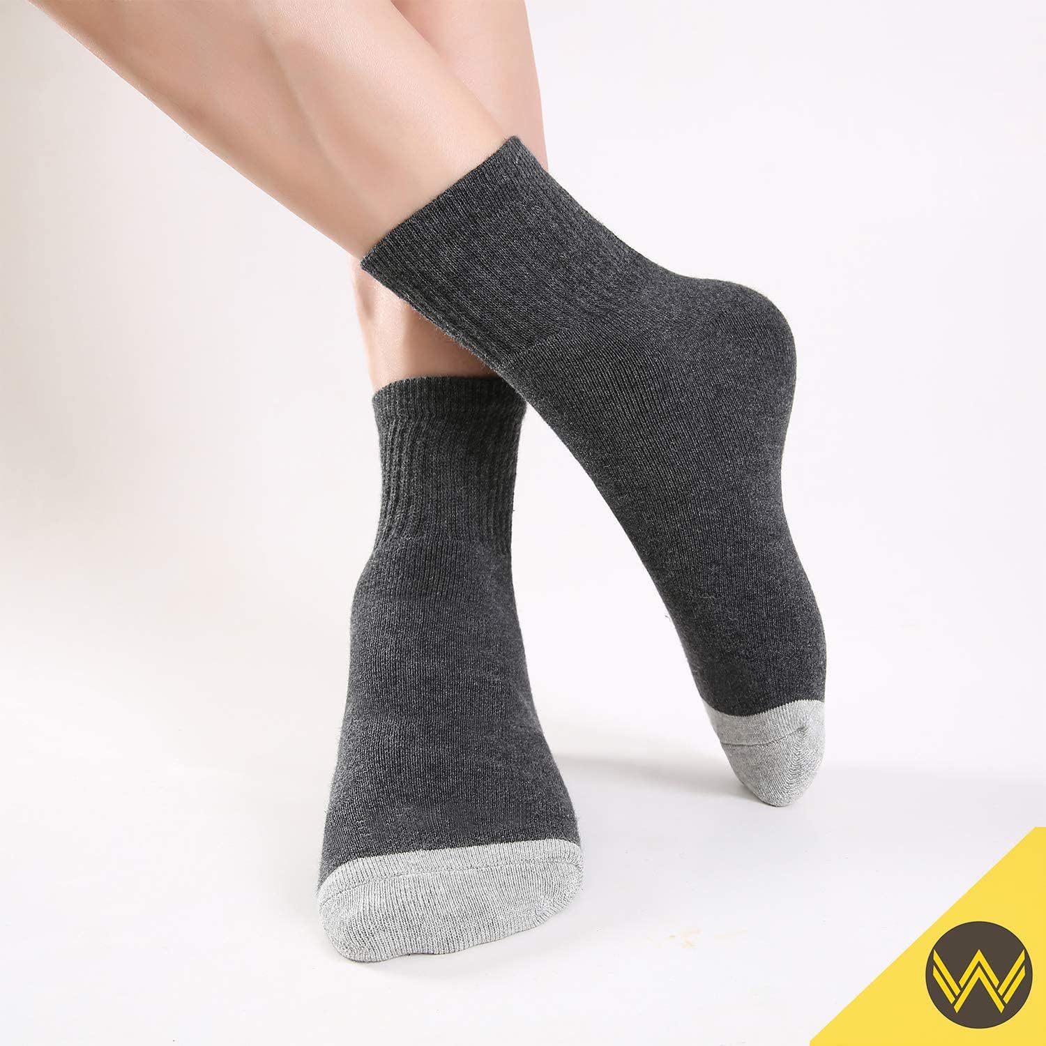 WANDER Men's Athletic Ankle Socks 3/8 Pairs Thick Cushion Running Socks for Men&Women Cotton Socks 6-9/9-12/12-15 - Image 8