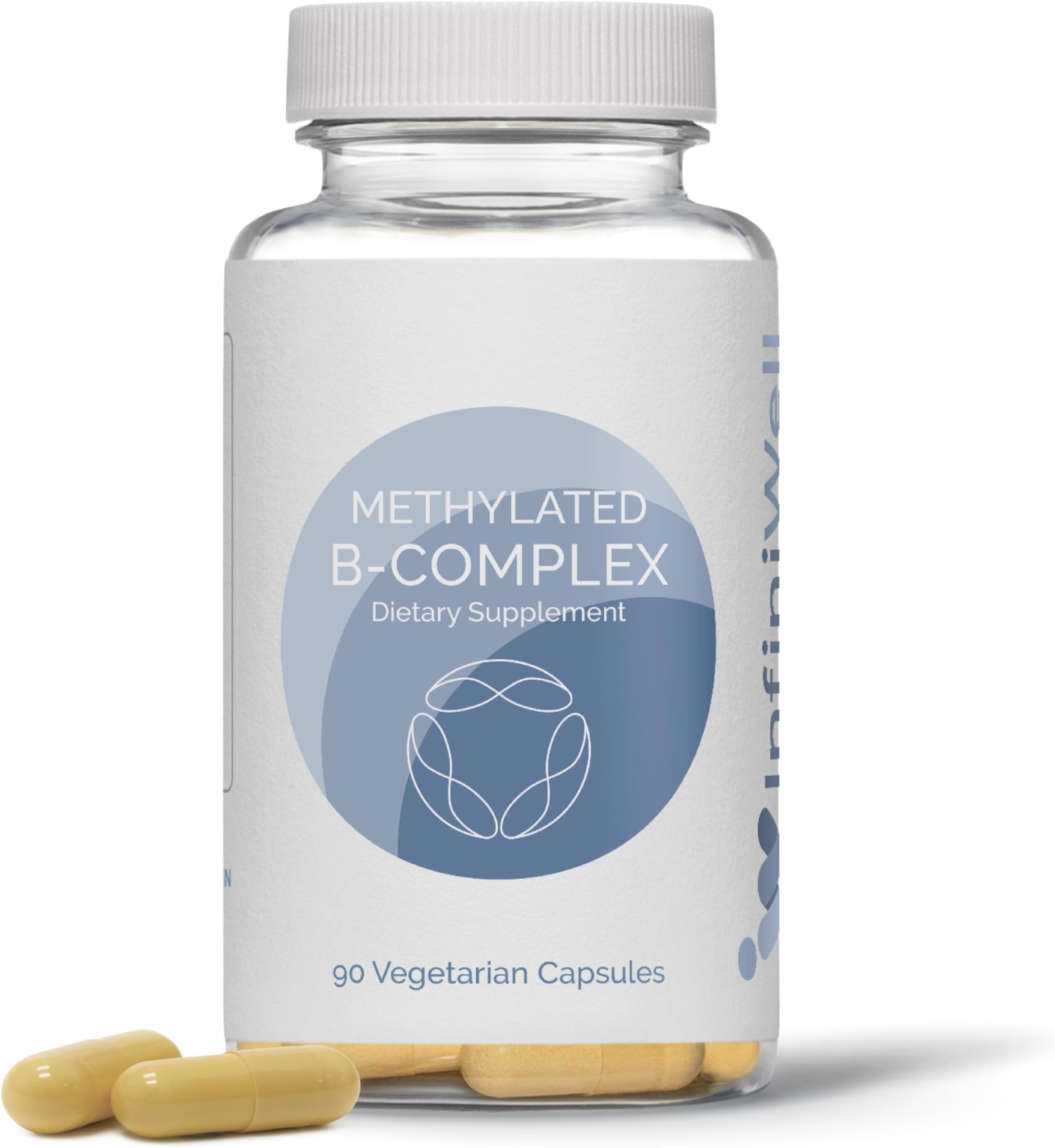 Methylated B Complex - Methylated Multivitamin with B Vitamins - High-Potency, Active Forms for Nervous System, Immune & Adrenal Health - Promotes Healthy Methylation (90 Capsules)