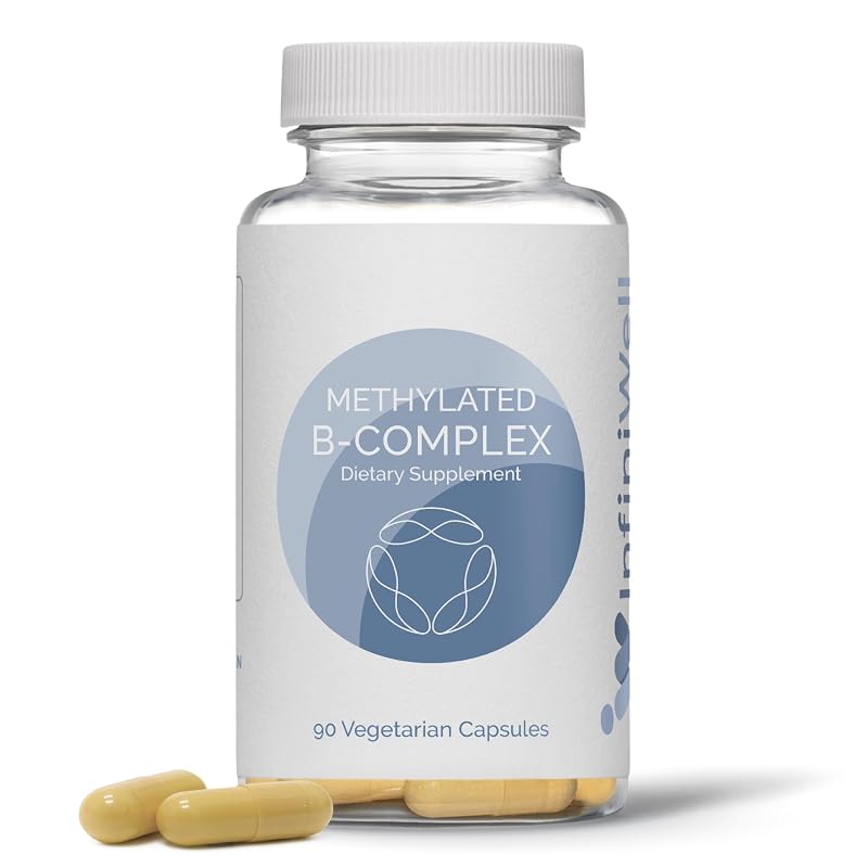 InfiniWell Complexo B metilado com vitaminas do complexo B, colina e inositol, 90 cápsulas