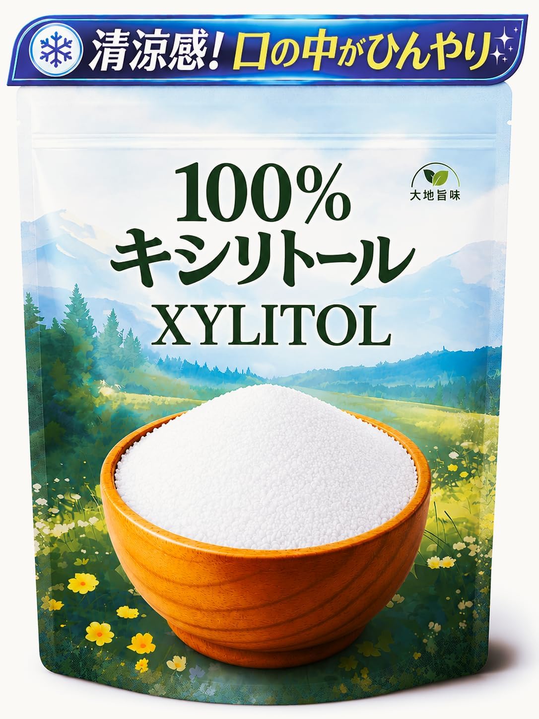 キシリトール XYLITOL 粉末 500g 砂糖と同じ甘さ 100%植物由来甘味料 冷涼感