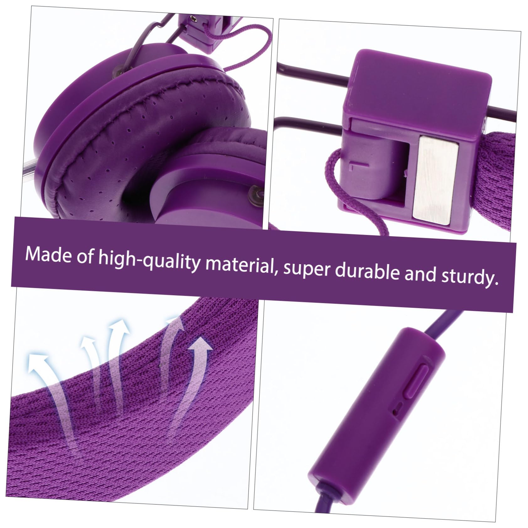 Lurrose Cuffie Over Ear Cavo Cuffie Overear per Gaming Stereo Auricolari da Gioco per Computer e Telefono Bassi Potenti e Resistenza all Usura
