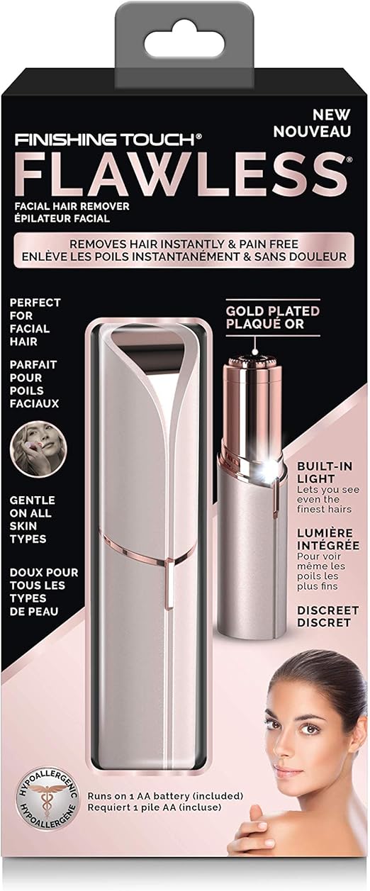 Finishing Touch Flawless Facial Hair Remover, Blush , 1 count Amazon