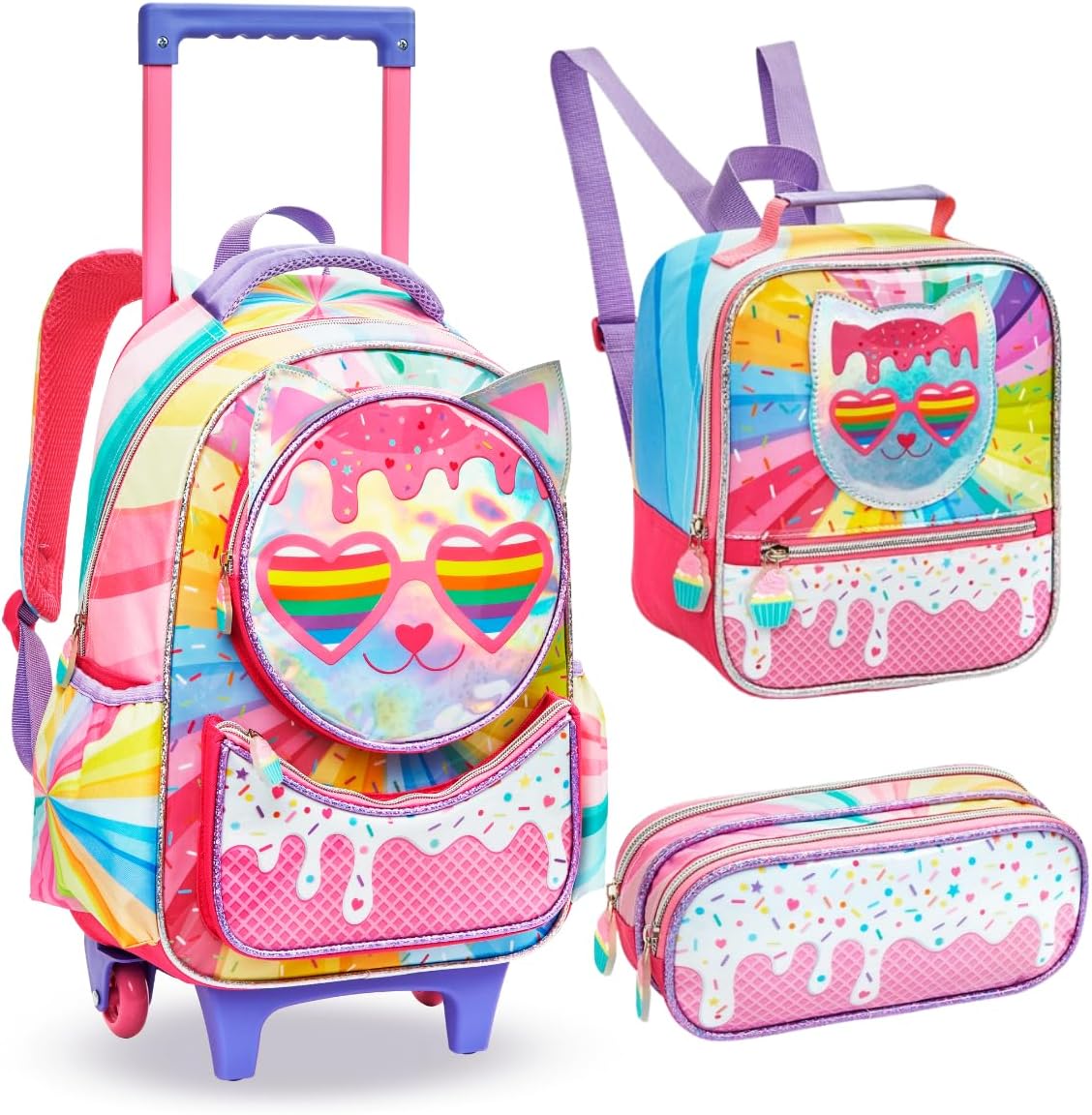 kit Mochila Escolar Menina Carrinho Lancheira Térmica Estojo Duplo em promoção! Veja a oferta e mais achadinhos de Mochilas escolares Hoje é o melhor dia para comprar kit Mochila Escolar Menina Carrinho Lancheira Térmica Estojo Duplo com aquele preço maroto! Promoção! Aproveite a oferta!