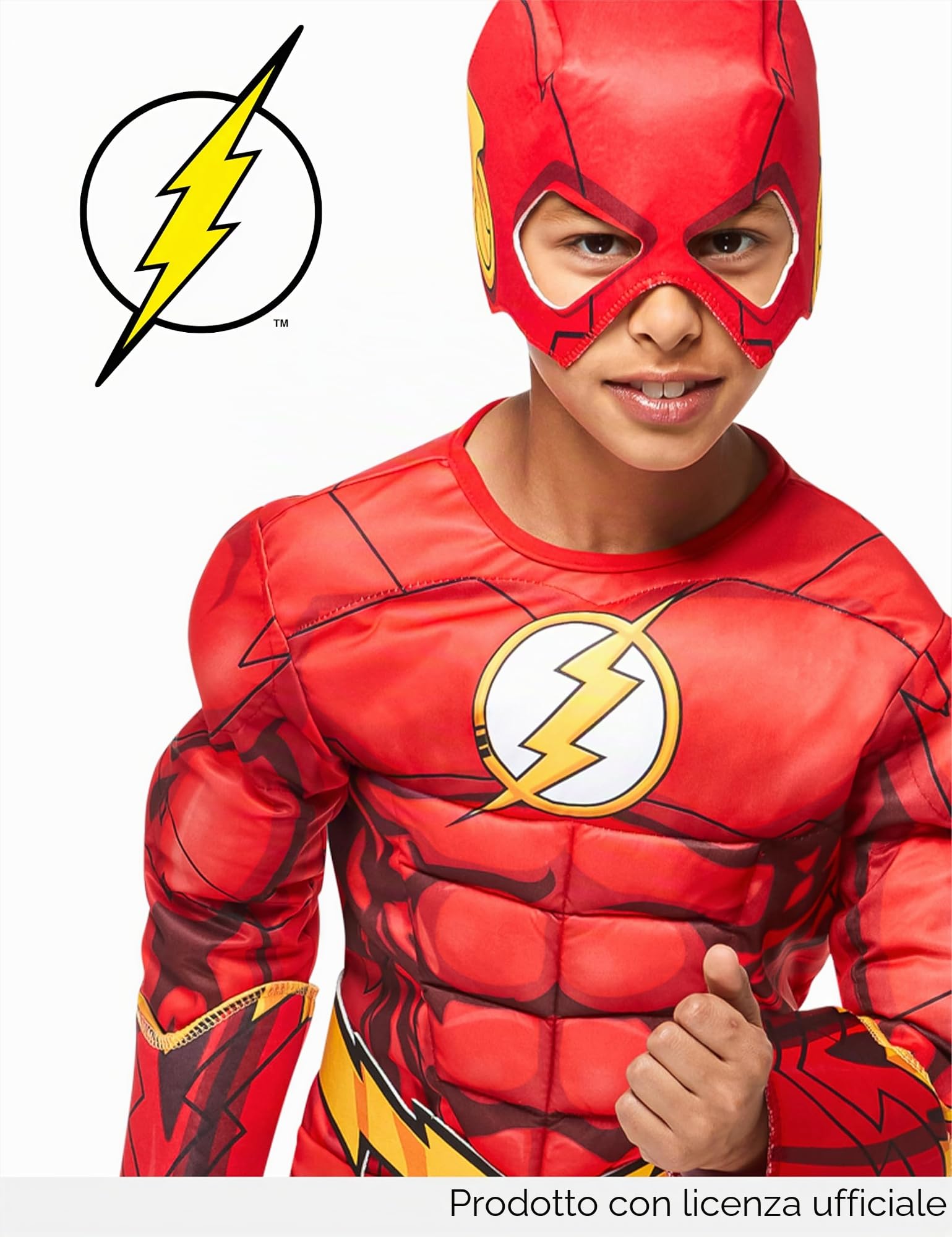 Rubie's Costume ufficiale DC Superhero The Flash Deluxe per bambini
