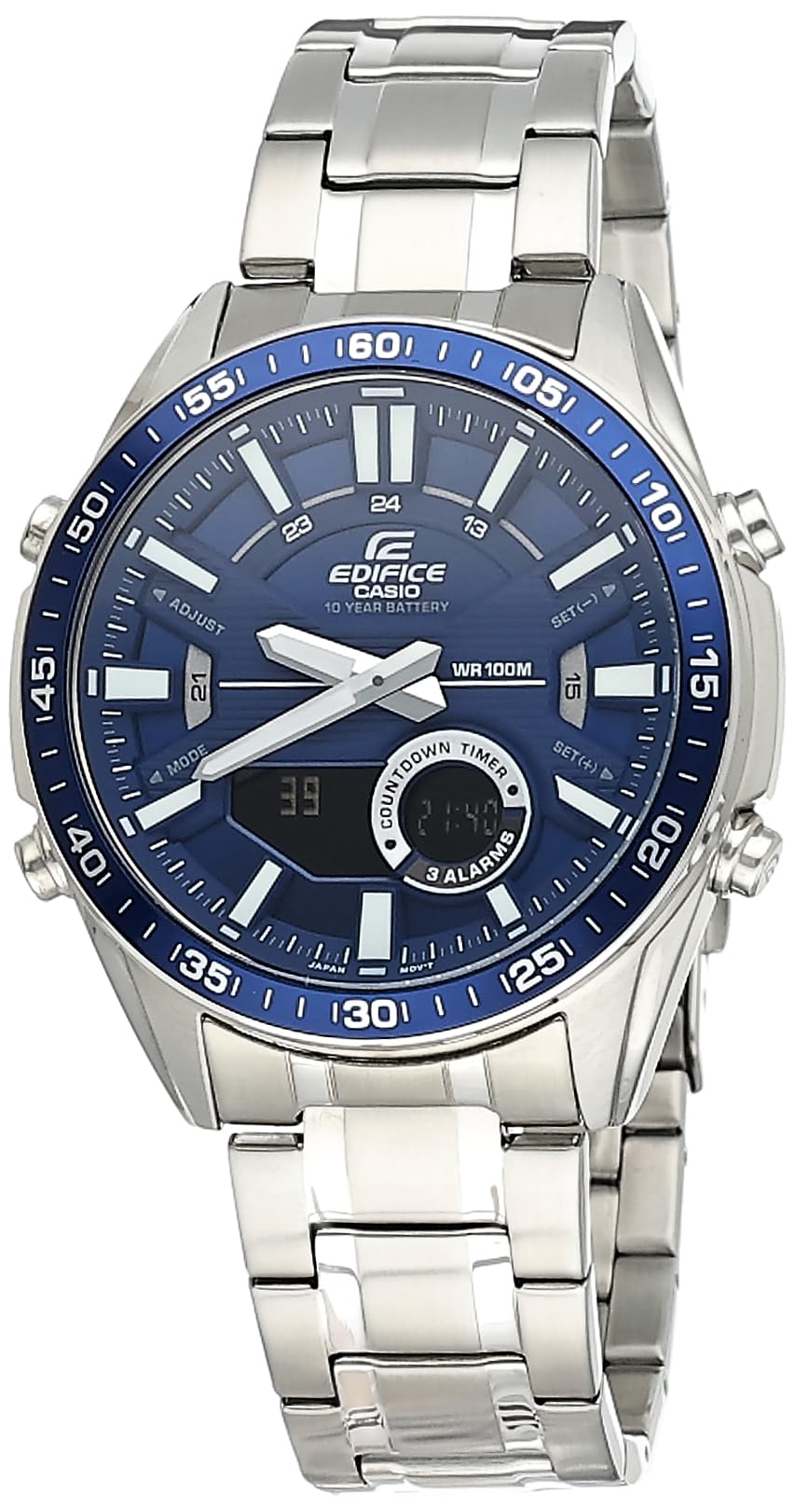 Casio Edifice Analog-Digital Men's Watch Silver / Blue