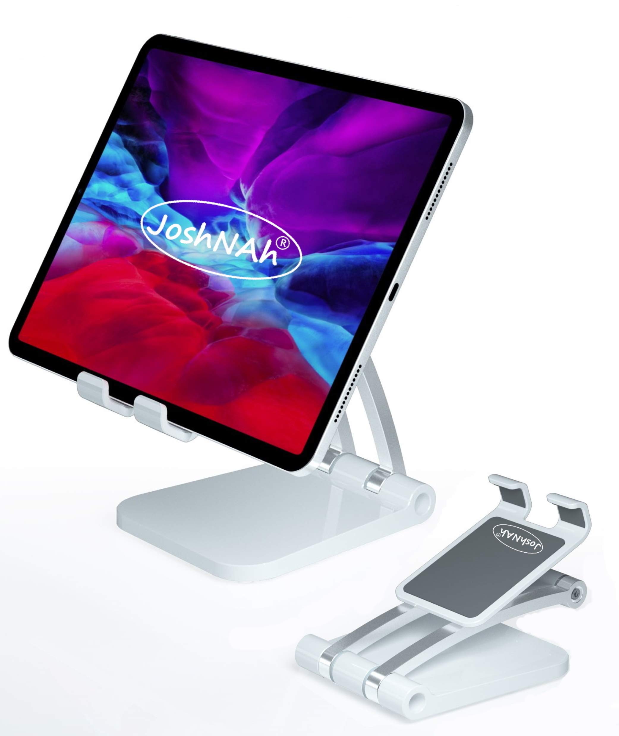 JoshNAh Tablet Stand Phone Holder - Adjustable Compatible with iPad 9 7 10 5 11 Air Mini 4