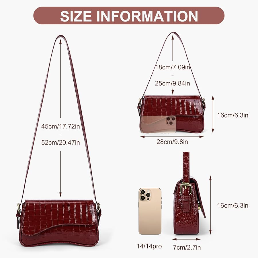 Borsa a tracolla/pochette vintage in imitazione coccodrillo Pierre Cardin degli anni '70 - Italia