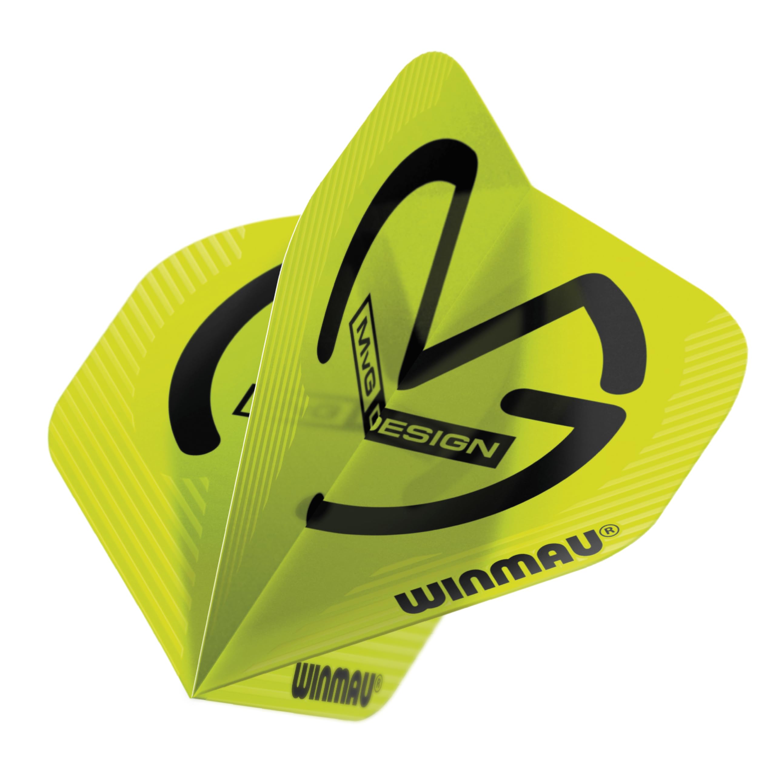 WINMAU MvG Michael Van Gerwen Mega Standard Green Dart Flights - 10 sets per pack (30 dart flights in total) - Image 2