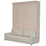 BKNROIHB Murphy Bed with Sofa and LED - Space-Saving Furniture for Small Apartments, Sturdy Construction