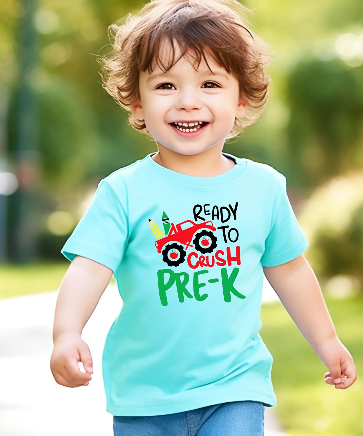 Ready to Crush Pre-K Shirt for Boys First Day of School Tee