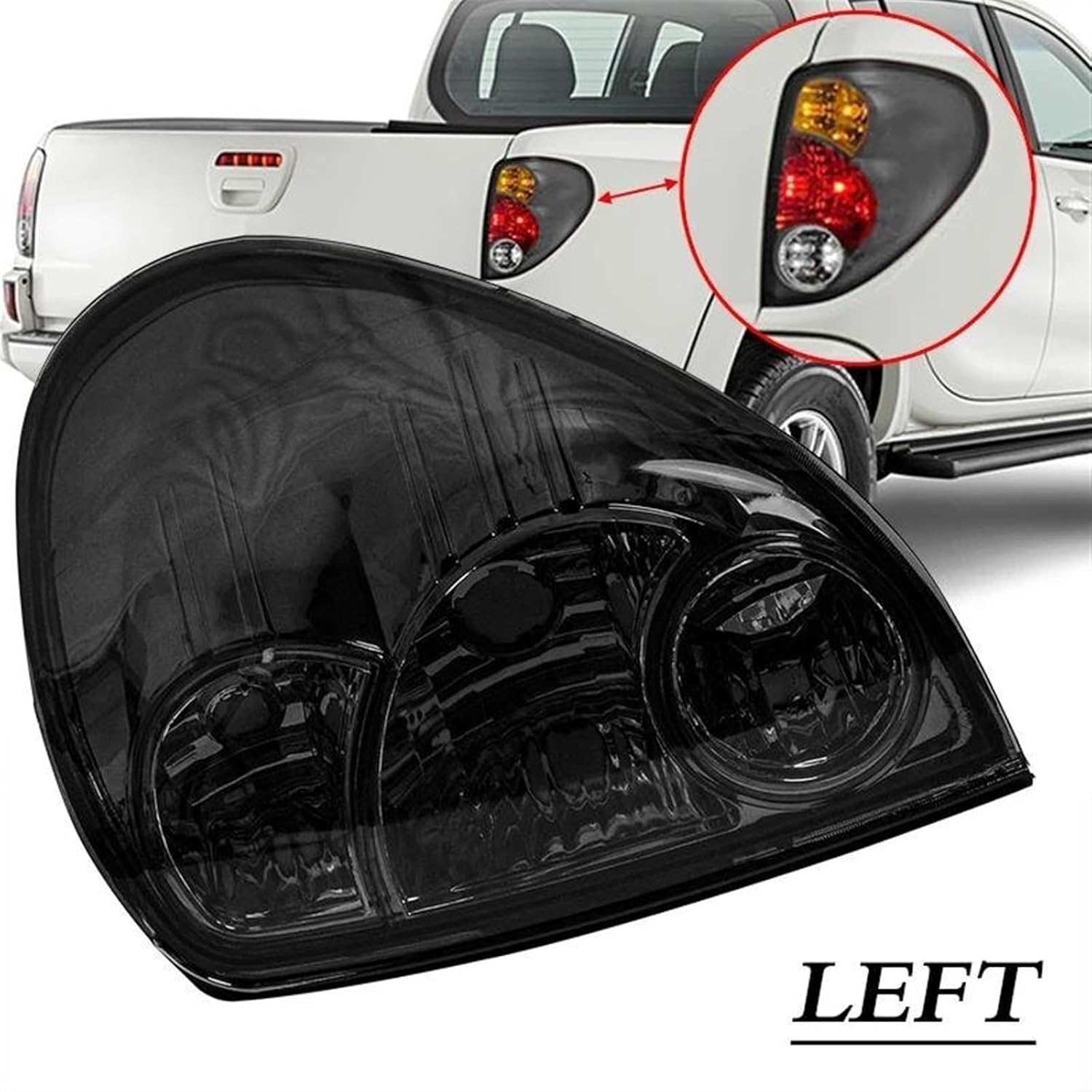 リアテールライト 用の三菱 L200 トライトン コルト 用のピックアップ 2005-2015 車用 テールライト サイド リアブレ