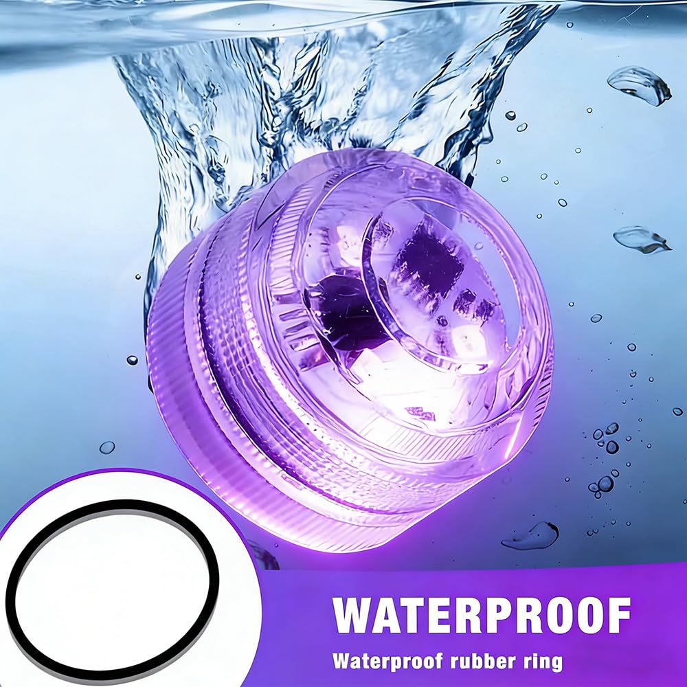 Mini Unterwasser Licht, 20 Stück LED Teelichter Bunt mit 2 Fernbedienung, Mehrfarbige Teichbeleuchtung, Mini Unterwasser Led Licht, Pool Beleuchtung für Aquarium Badewanne Pool Garten Party