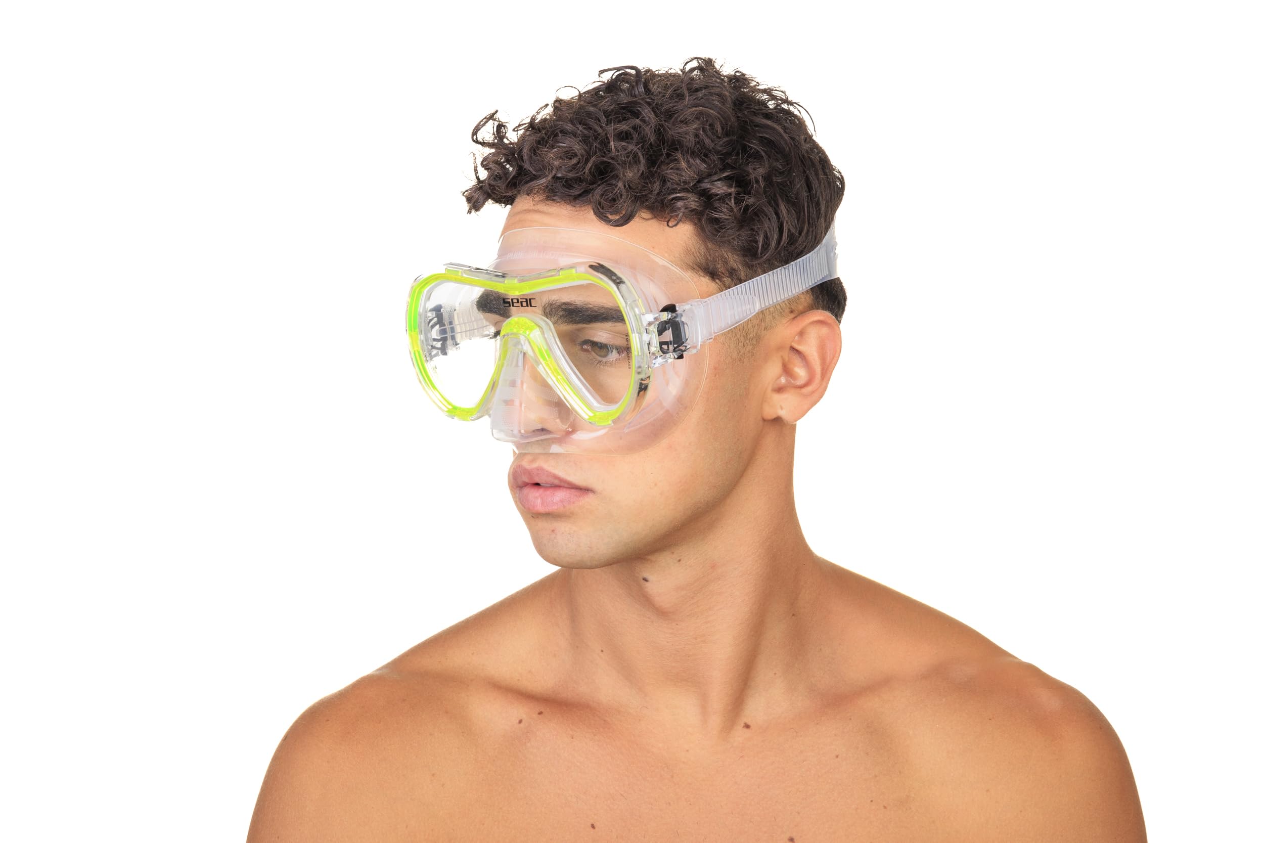 Seac Set Giglio, Set Snorkeling con Maschera Subacquea e Snorkel con Valvola di Spurgo Acqua per Adulti e Ragazzi