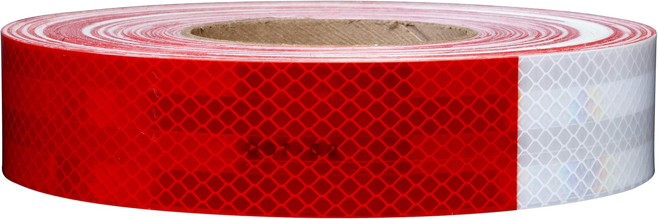 3M Red/White Kiss-Cut Conspicuity Tape - 2in. x 150ft. Roll, Model# 983-326 ES Kiss/Cut