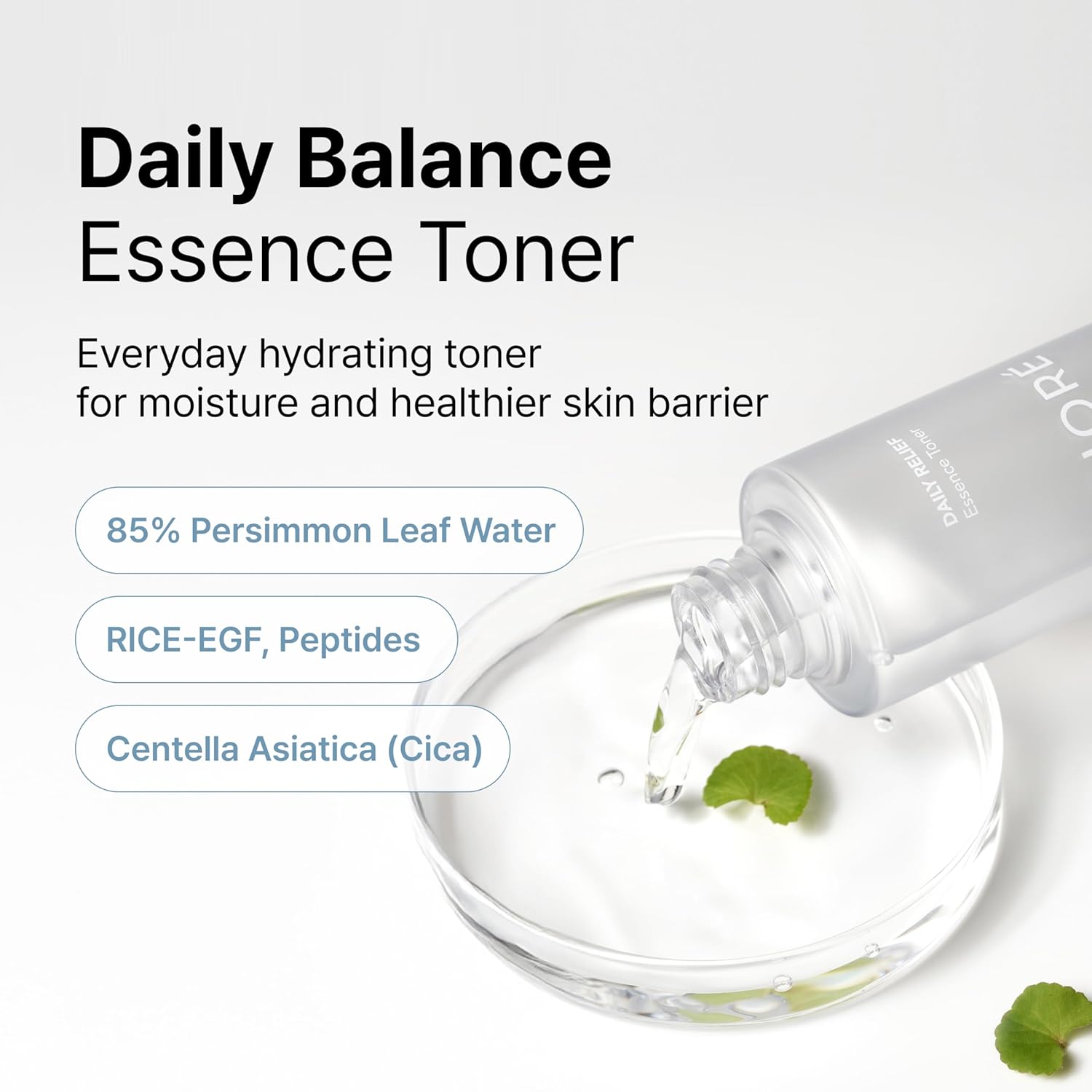 Siore Daily Balance Essence Toner | Daily Soothing Toner with Centella and Wheat Sprout Extract, RICE-EGF and Peptides | Korean Pharmacy Anti-Aging Skin Care