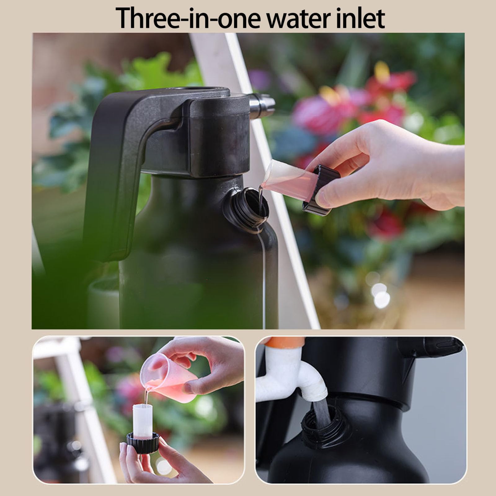 Generisch Professionelle 3L Gießkanne, verdickte Materialien, bequemer, Düse für den Balkon, Garten, Verwendung, verdickte elektrische Blumenbewässerungstöpfe
