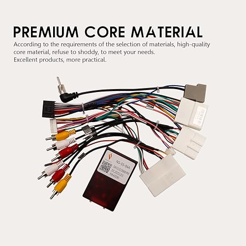 Miniatura 5 de Arnés de cableado estéreo para coche con Canbus para Nissan Qashqai Rogue X-Trail 2014-2018 Arnés de cable de radio Soporte de cable de alimentación