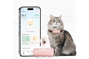 P1 GPS Tracking Collar for Cats and Dogs (6.5 lbs+)