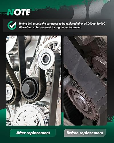 Miniatura 7 de SCITOO Kit tensor de bomba de agua con correa dentada para motor Jetta Golf 2.0L L4 SOHC AEG AVH AZG BEV 1998-2005