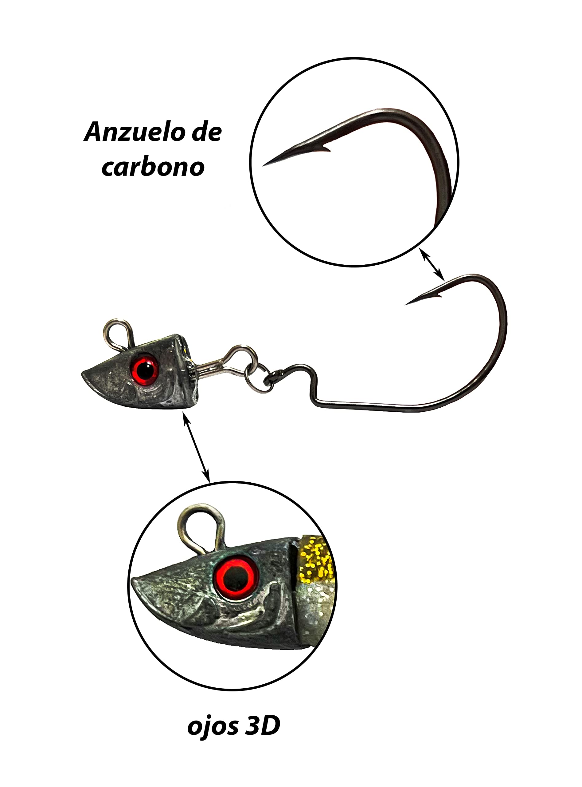 Esche da pesca Spinning - Silicone Spinning Branzino - Esche Spinning Sea - Esche artificiali da pesca - Esche in gomma per luccio/Black Bass/spigola - Pesca palude e mare