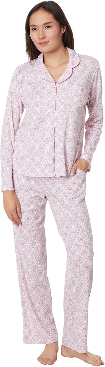 Karen Neuburger Womens Womens Gramercy Park Long Sleeve Girlfriend Pajama Set