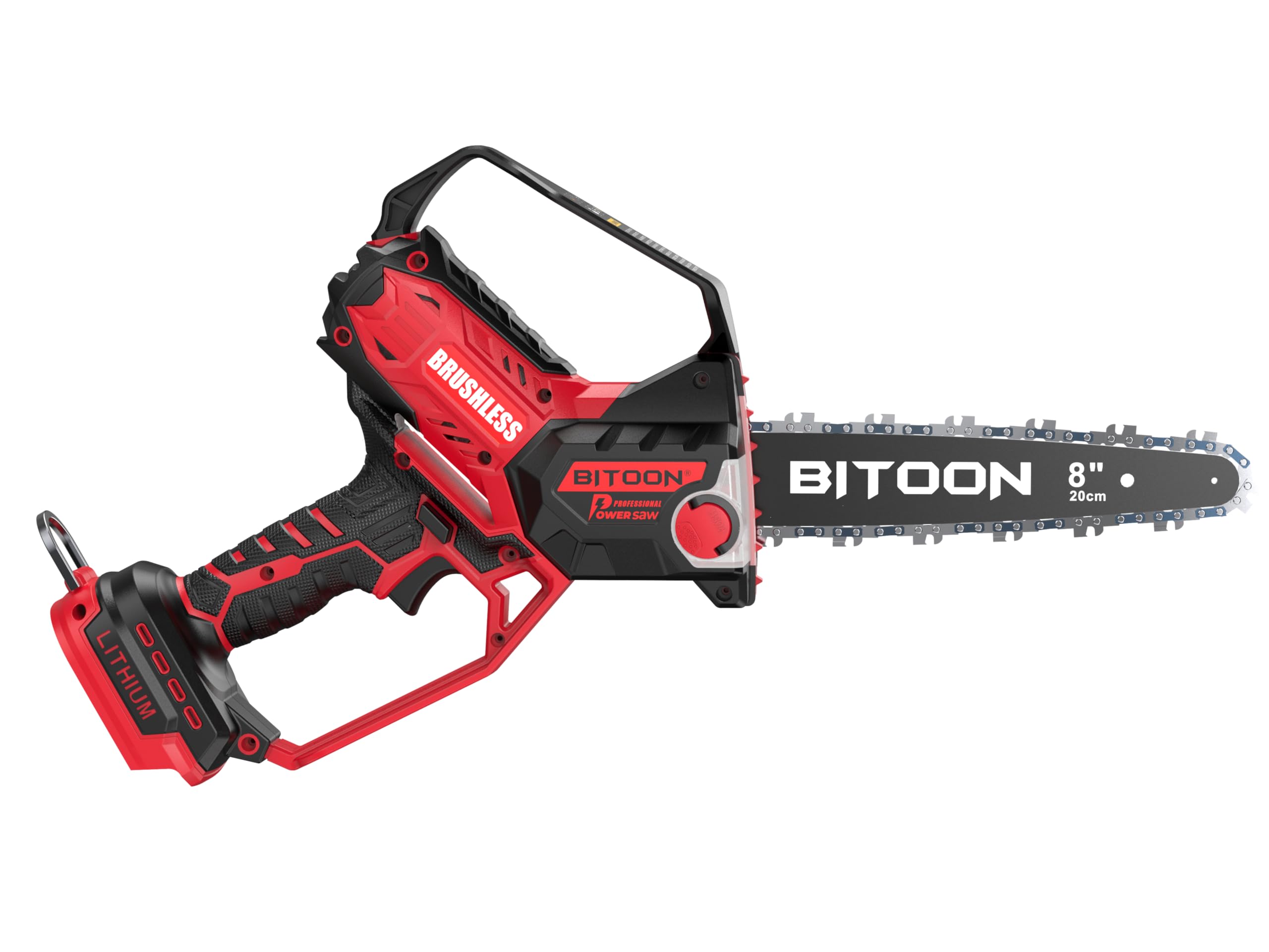 Mini motosierra para batería Milwaukee M18, engrasadora automática, motosierras de poda inalámbricas sin escobillas de 8 pulgadas, mini motosierra alimentada por pilas para cortar madera, podar