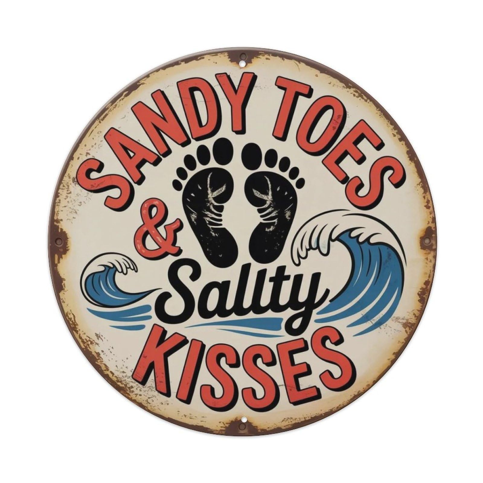 Beach House Metal Tin Sign Plaque