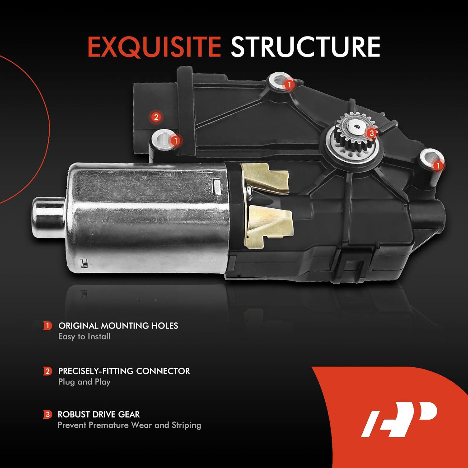 A-Premium Rear Sunroof Moon Roof Motor Compatible with Volkswagen Touareg 2011-2018 Sport Utility & Porsche Cayenne 2011-2019