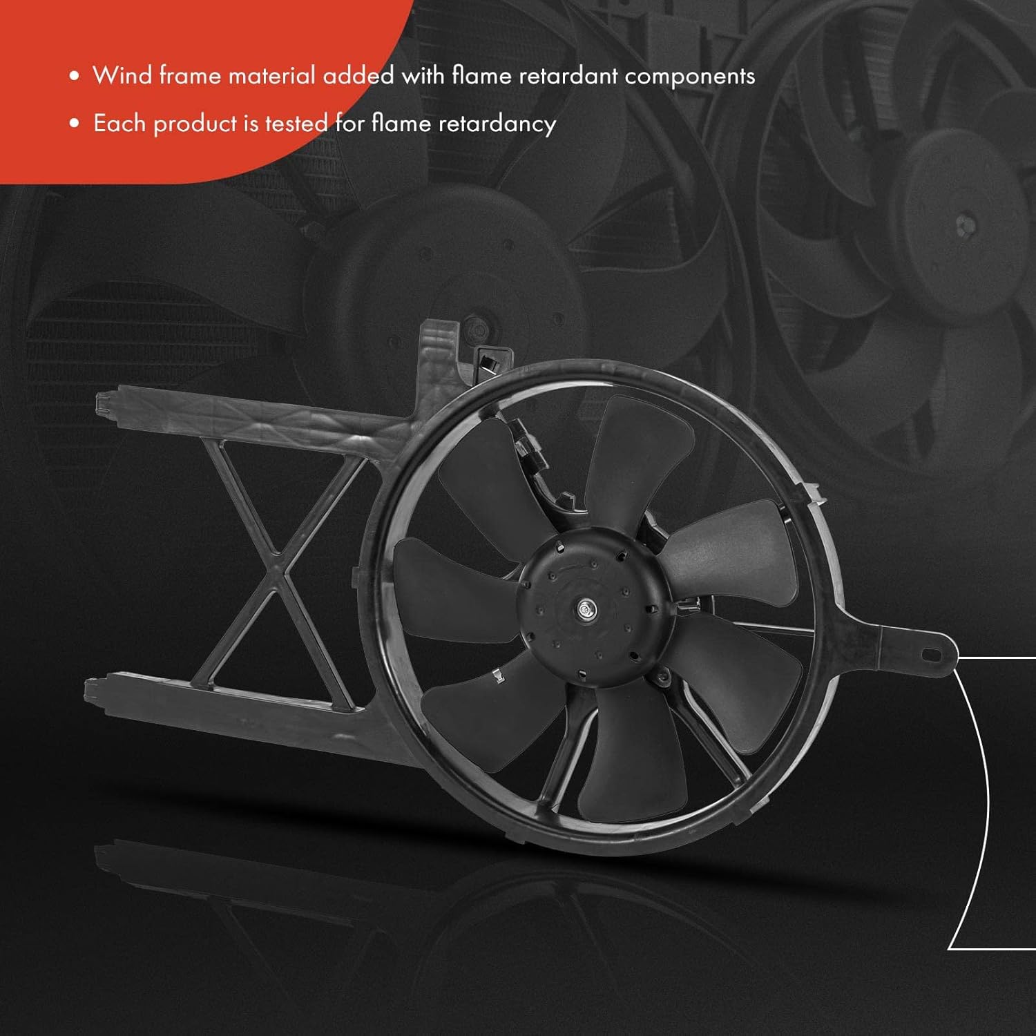 A-Premium A/C Condenser Fan Assembly Compatible with Select Nissan Models - Frontier 2005-2019, Pathfinder 2007-2012, Xterra 2007-2015 - Replace# 92120ZL00A, 92120ZP50A