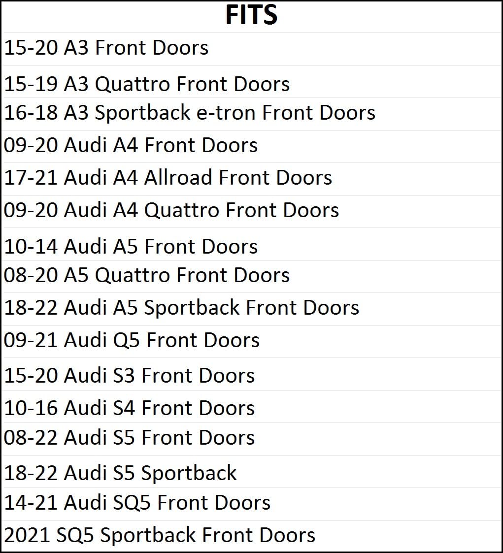 Speaker Adapter Spacer Rings - Exact Fit for Select Audi Vehicles - SAK108_7125-1 Pair