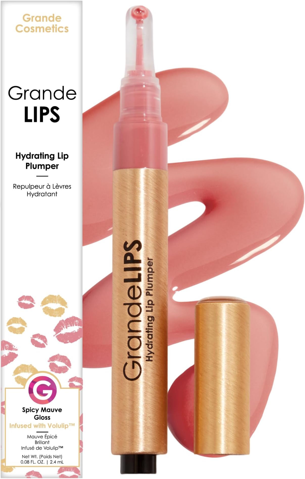 Grande Cosmetics GrandeLIPS Hydrating Lip Plumper - for Fuller-Looking, Hydrated Lips