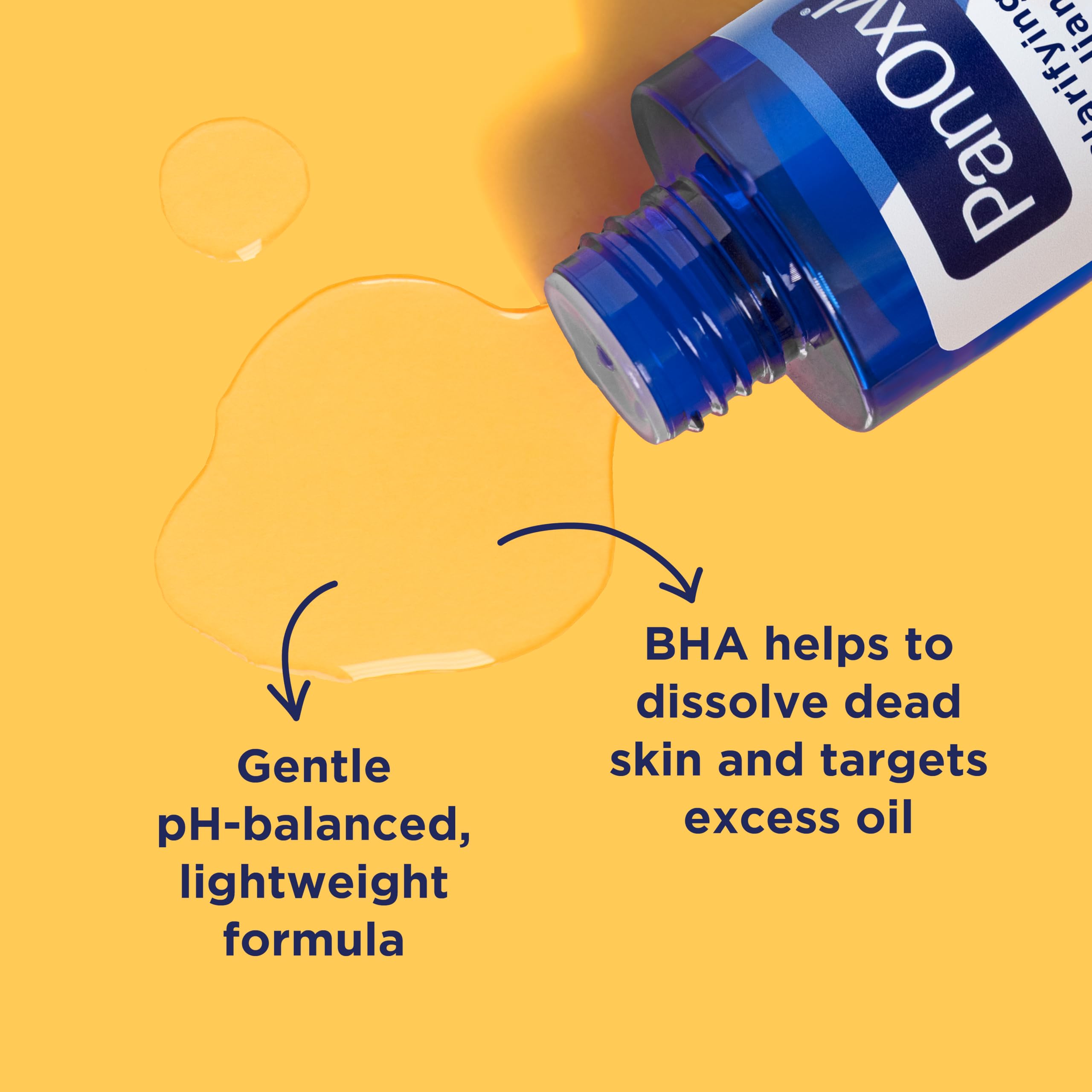 PanOxyl Exfoliante Clarificante, con 2% de Ácido Salicílico, Tratamiento de Larga Duración, Ayuda a Limpiar y Prevenir Espinillas, Penetra en los Poros para una Piel Más Clara, Fórmula Equilibrada en