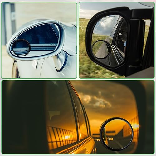 Miniatura 6 de 6 espejos laterales ciegos para automóvil, espejo de punto ciego para automóvil, espejo de punto ciego HD, espejos retrovisores ciegos, 3 formas