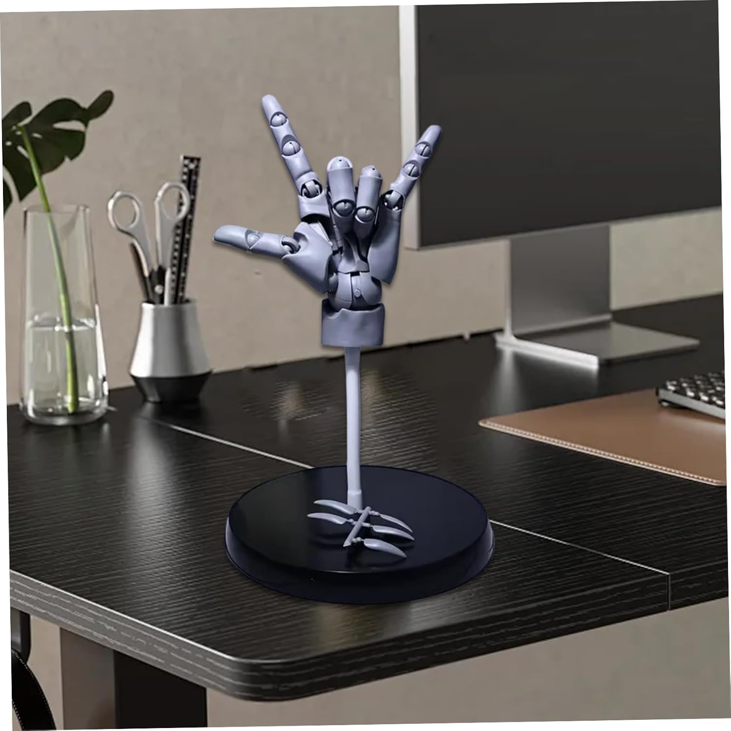 Hand Model 1:1 Articulated Flexible Left Mannequin Hand 14 Inch PVC Poseable Mannequin for Artists, Painting, Displaying, Desk Decor