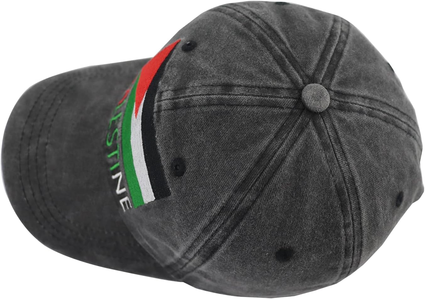KKMKSHHG Palestine Hats for Men Women, Adjustable Embroidered Cotton Palestinian Flag Baseball Cap - Image 4