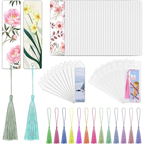 30 Pack Sublimation Blank Metal Bookmarks with Personalization Supplies