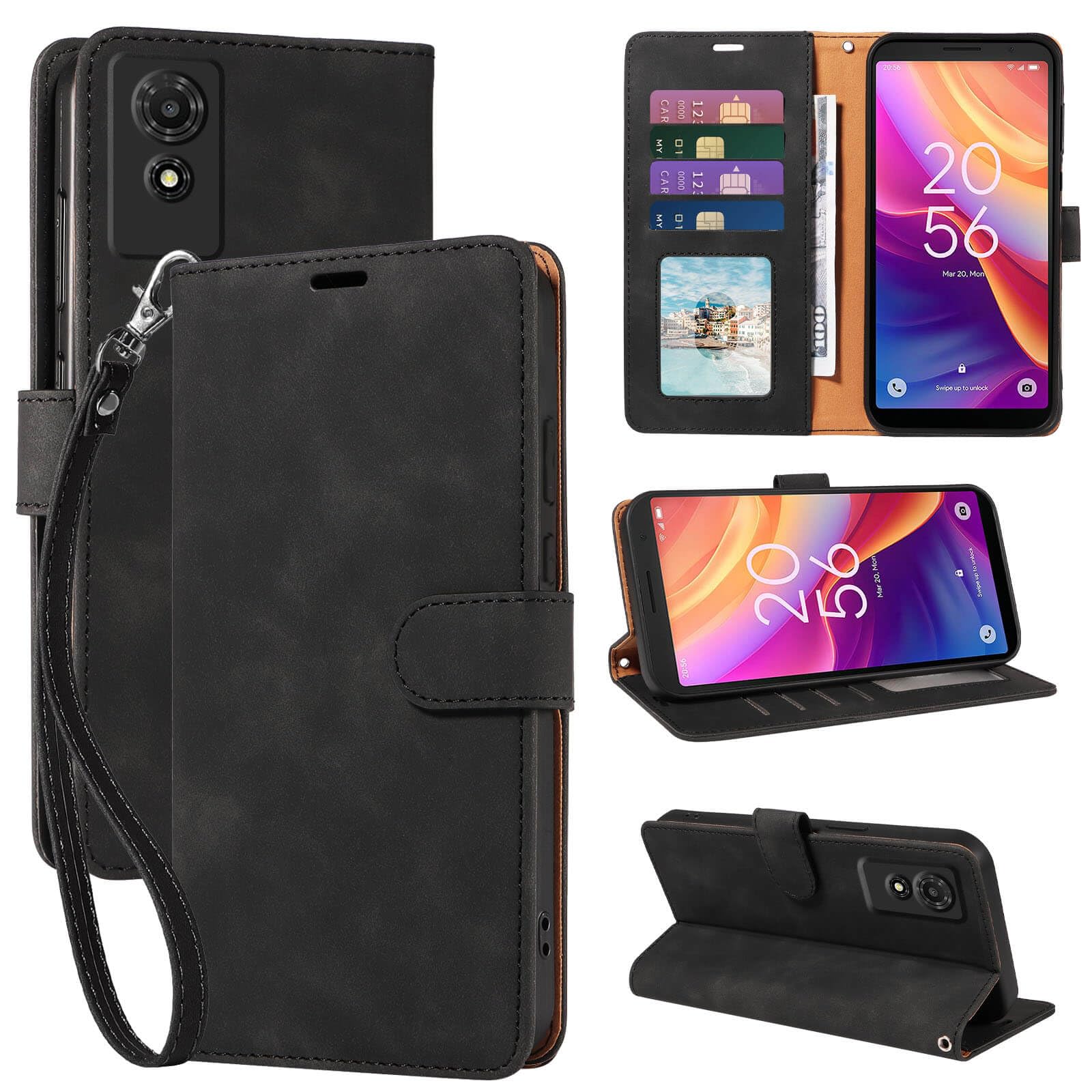 GOTOURED Wallet Phone Case for TCL 501 6 inch